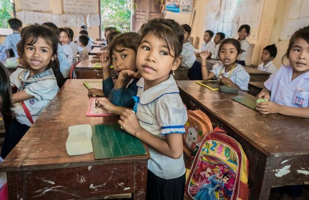 A rural school in Kampong Prasat, in southern Cambodia.