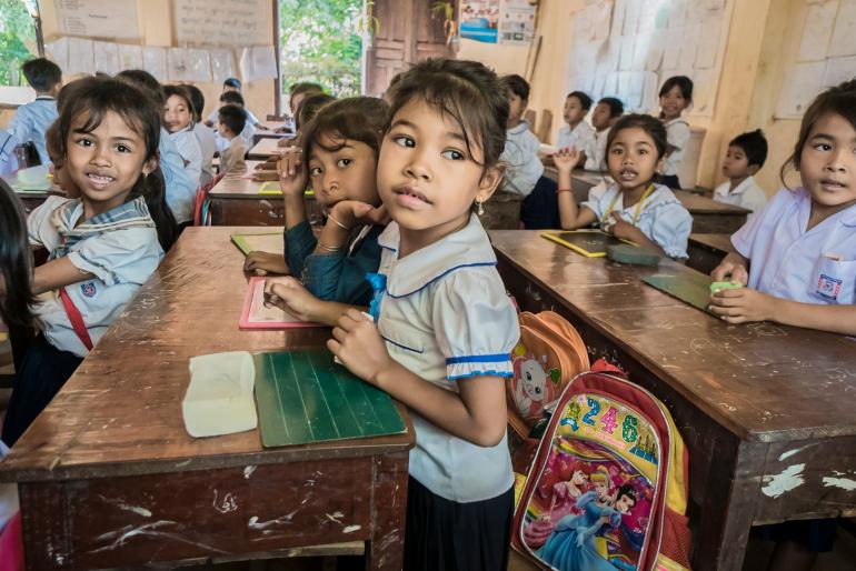 A rural school in Kampong Prasat, in southern Cambodia.